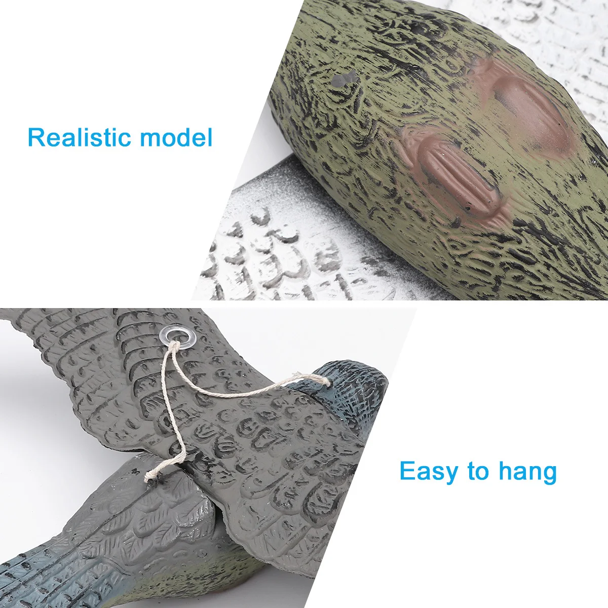 محاكاة الطيور النحت البلاستيك شرسة الطيور لحديقة مزرعة ديكور الصيد الطعم تماثيل صغيرة على شكل حيوانات الحياة البرية الديكور