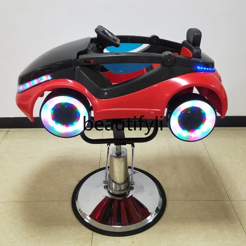 مقعد SS Barber Shop للأطفال لقص الشعر، سيارة رياضية للأطفال، متجر تصفيف الشعر، صالون الشعر، سيارة كهربائية خاصة برسوم كرتونية #3