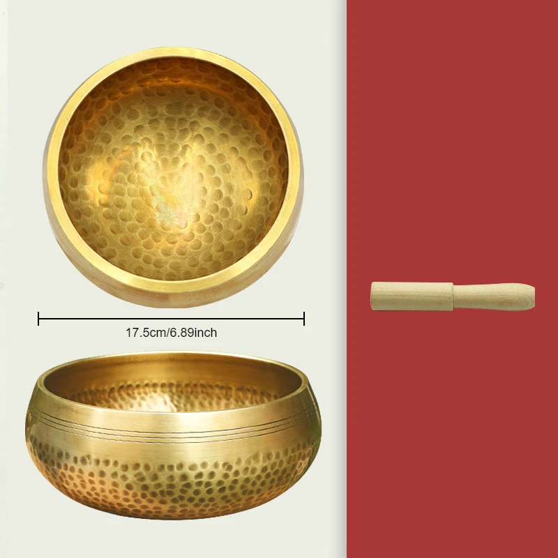 Nepal Handmade Metal Buddha Sound Bowl, Tibetano Bronze Chime Bell, Yoga Meditação Brass Chime, Musicoterapia