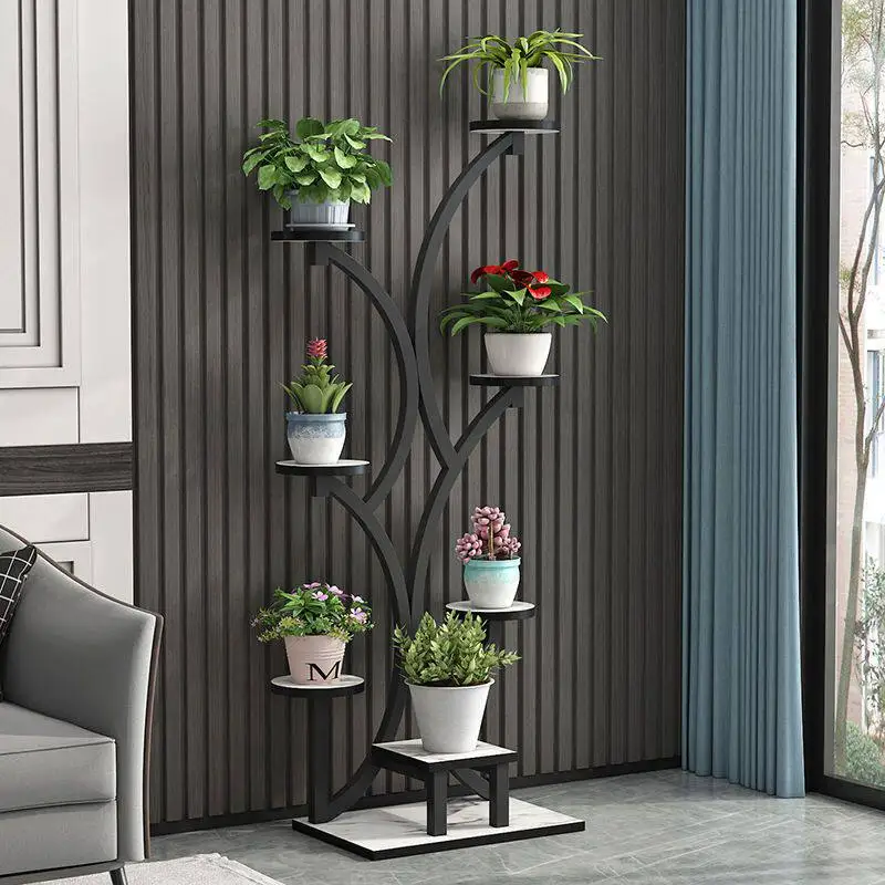 Indoor Flower Stand Plant Wall Rose Decor Large Shelf Hotel Display Adjustable Estante Para Plantas European Style Furniture
