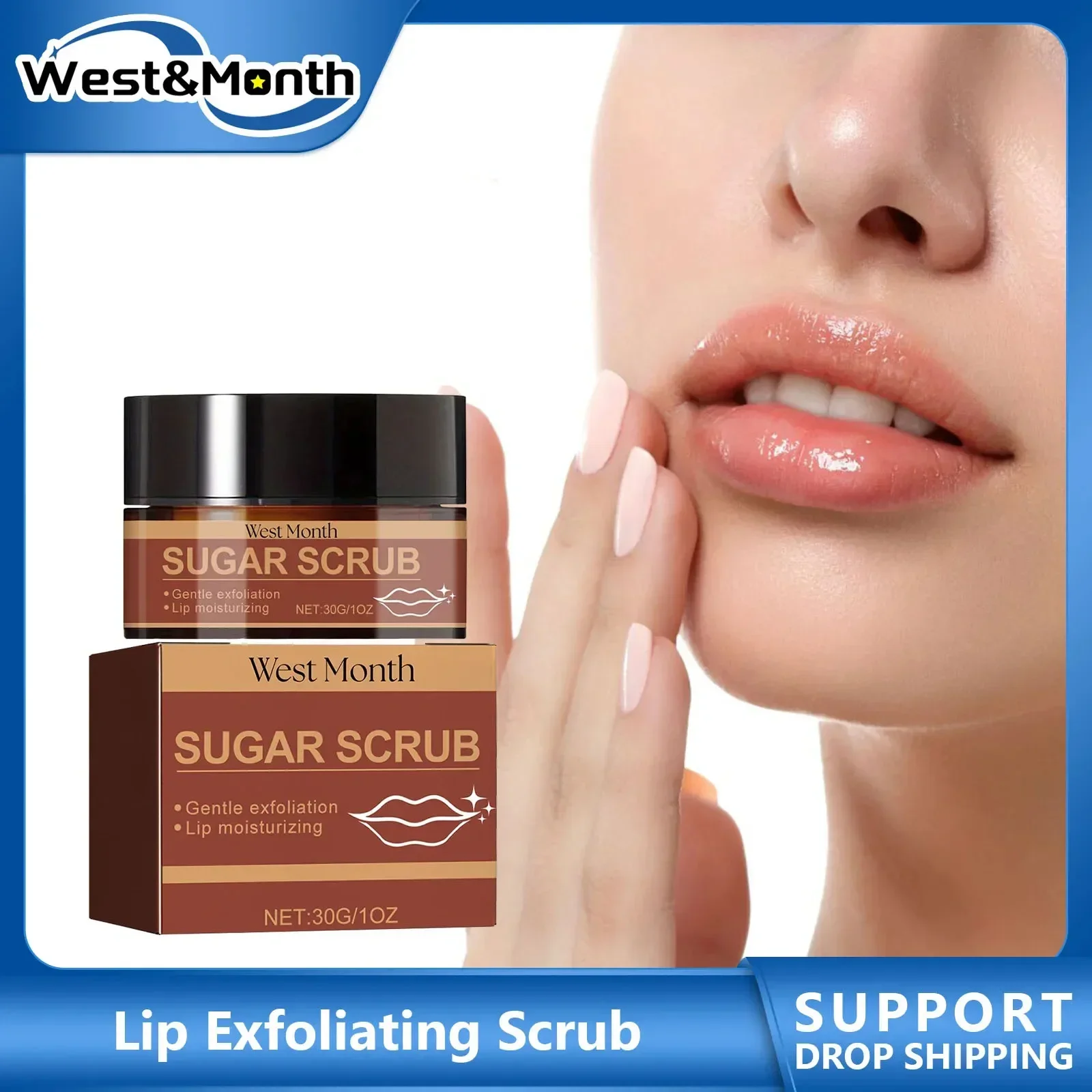 Lip Lightening Scrub Balm Remove Dull Lips Moisturizing Reduce Pigmentation Anti-Cracking Hyaluronic Acid Brighten Black