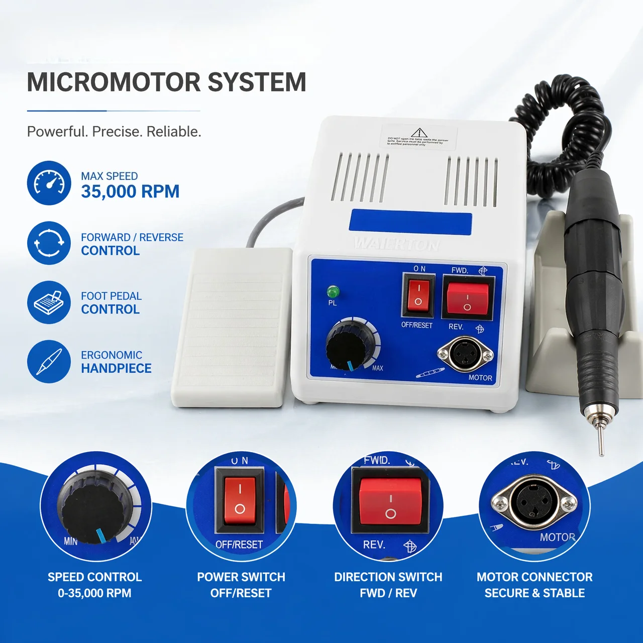 Dental Micromotor Polisher Marathon-III Micromotor Lab Jewelry Carving sander  Micromotor Hand Kit suitable for marathon