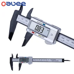 150/100mm Electronic Digital Caliper 6Inch Vernier Caliper Gauge Micrometer Measuring Tool Pachometer Digital Ruler with Battery