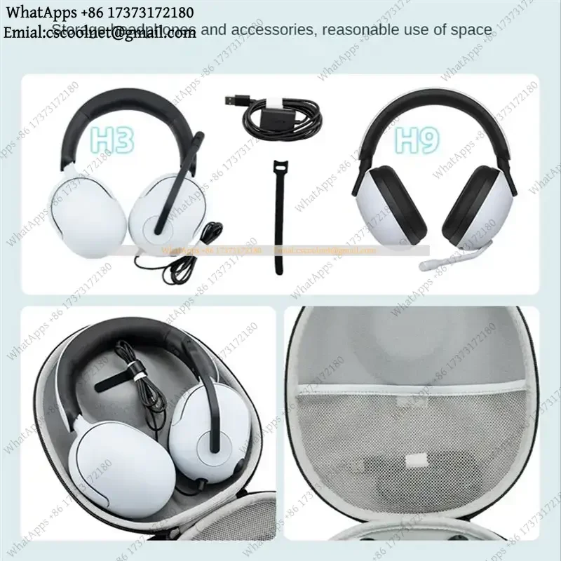 JS01 Headphone EVA Hard Case Holder For Sony INZONE H3 H7 H9 Bluetooth Headset Storage Box