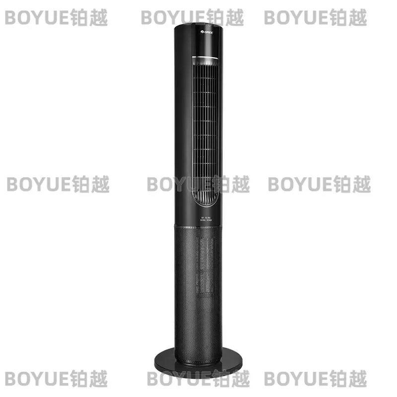 Ventilador de Torre Gree con Calefacción y Refrigeración, 12 Velocidades, Suministro de Aire de Ángulo Amplio, Cálido en Invierno, Fresco en Verano, Negro, Eléctrico, de Pie