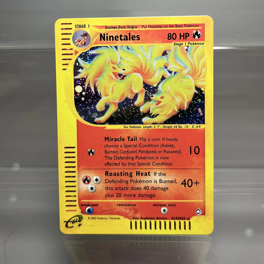 PKM-Karten Tyranitar Gengar Nidoking Einzelfolienkarten Aquapolis Espeon Hypno Classic Game Collection Cards PTCG Proxy Cards