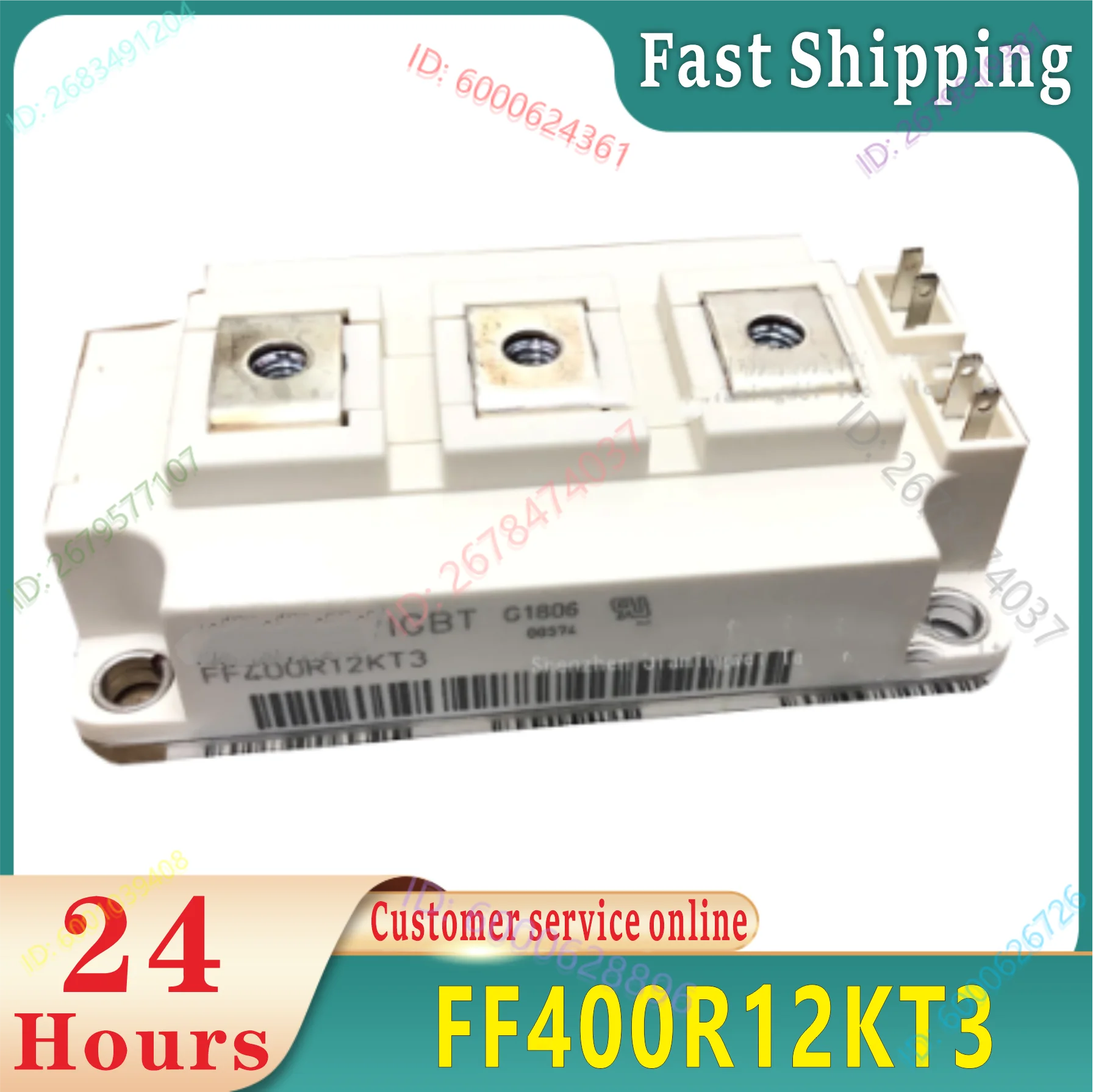 

Original - FF400R12KT3 FF400R12KS4 FF400R12KE3 1-year warranty {photo stock warehouse}