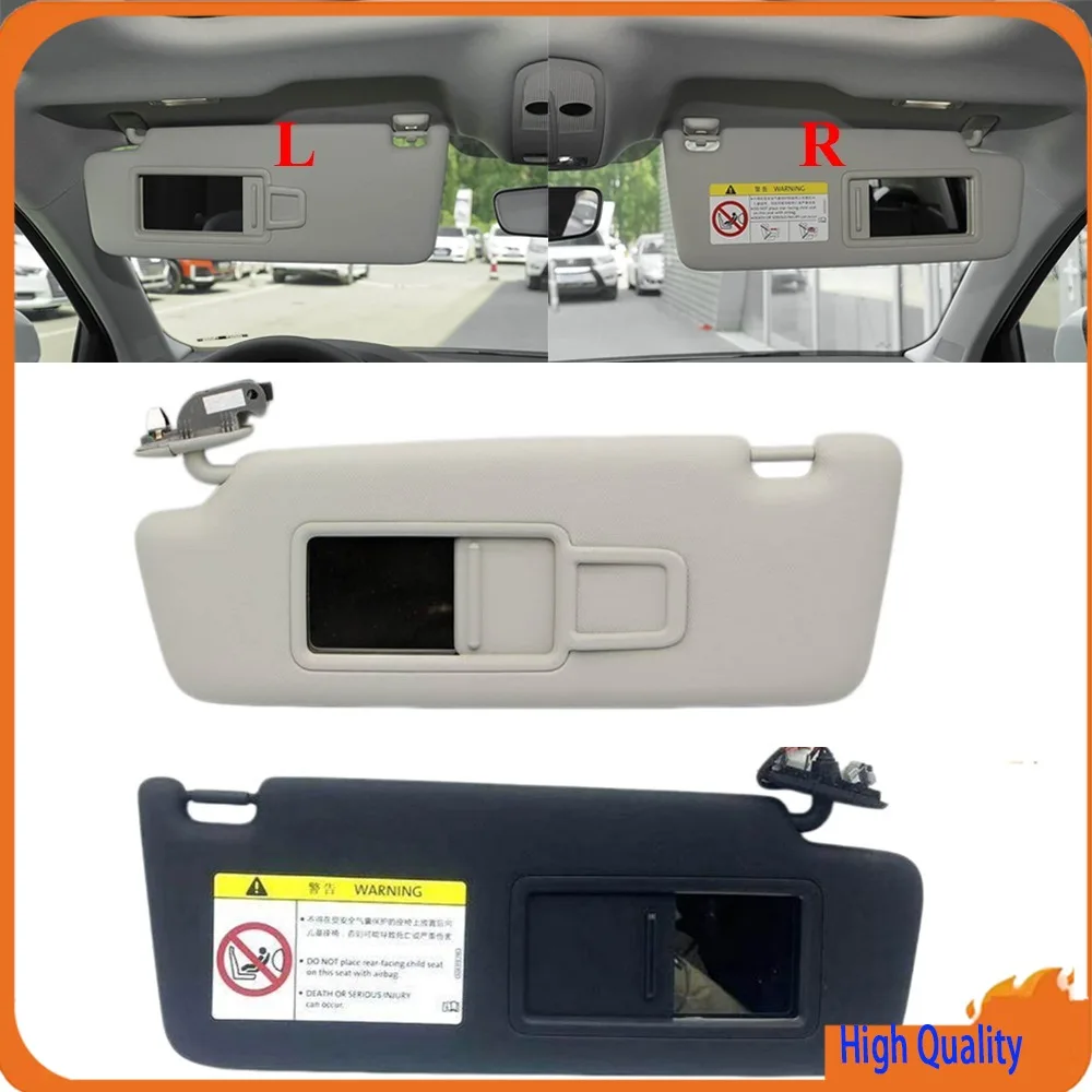 For Audi Q3 F3 2019-2026 RSQ3 2020-2024 Front Left Right Side Interior Sunvisor Sun Shade Board Cover With Makeup Mirror