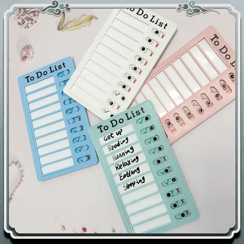 4Pcs Dry Erase Memo List Board Chore Chart RV List Board With 10 Dry Erase Paper