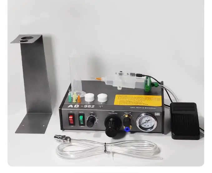 Semi-Auto Glue Dispenser AD-982 Precise Liquid Controller for PCB Solder Paste Glue Dropper Fluid Dispense Tool