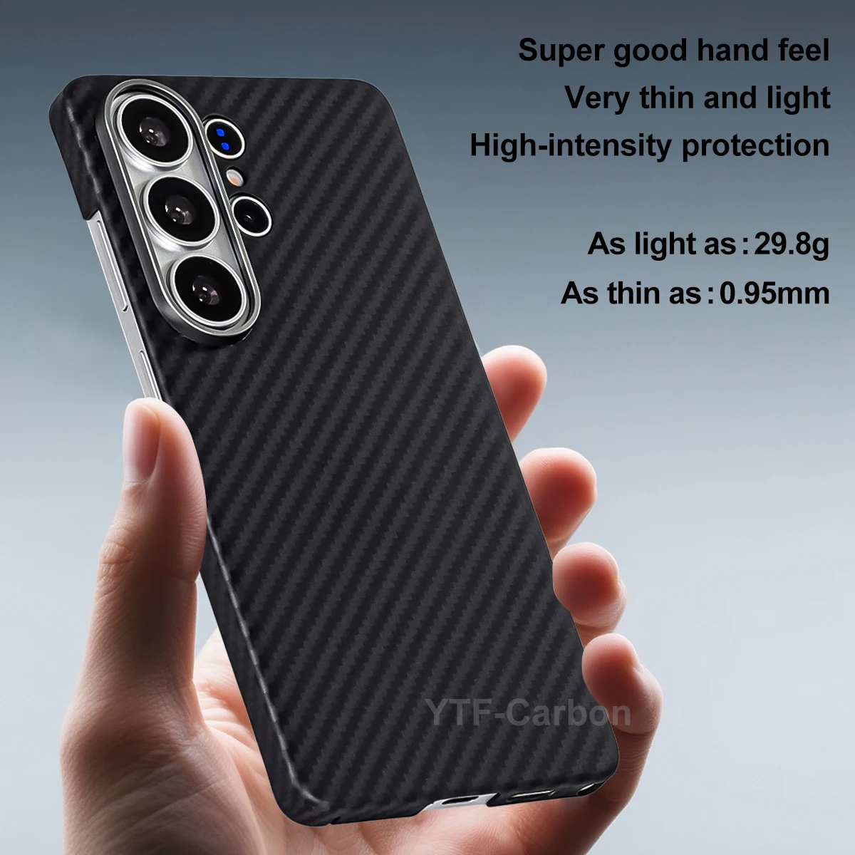 Etui YTF z włókna aramidowego do Samsunga Galaxy S26 Ultra, magnetyczne etui S26 Plus, cienkie, luksusowe etui ochronne z kevlaru. — zdjęcie produktu 3
