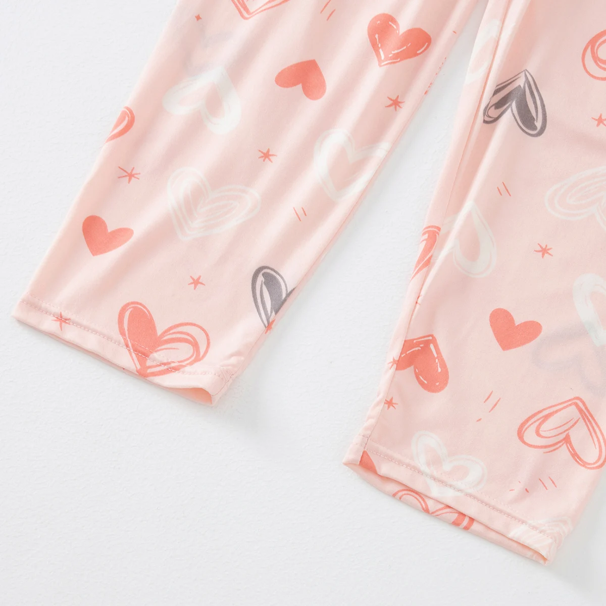 2-teiliges Kinder-Set für alle Jahreszeiten, langärmelige Hose mit niedlichen Mustern, farbenfroh, modisch, lässig, bequem, schweißabsorbierend, für Mädchen – Detail 15