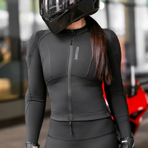 Imagen 1 del producto Chaqueta de Motocicleta para Mujer WOSAWE, Chaqueta de Verano para Motociclista, Chaqueta Elástica para Motociclista