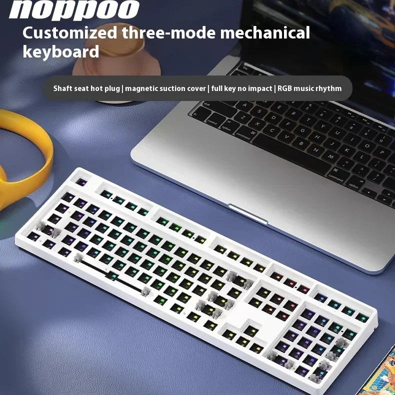 Imagem -02 - Kit de Teclado Mecânico Modo Rgb Hot Swap Gaming Keyboard 108 Chaves Personalizar Acessórios pc Gamer Escritório Presente Nopoo-f108