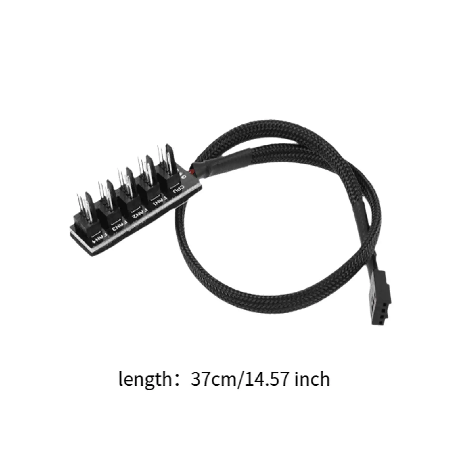 4 Pin PWM Fan Hub Splitter, 1 to 5 Way, High Performance, PC Motherboard Case Fan Power Extension Cable PWM PC Case Fan Hub