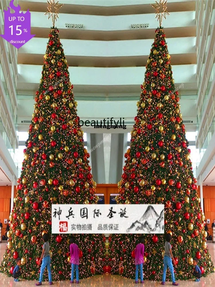 ss 8350 Christmas tree large Christmas shopping mall decoration Christmas tree set 3 meters outdoor frame tree