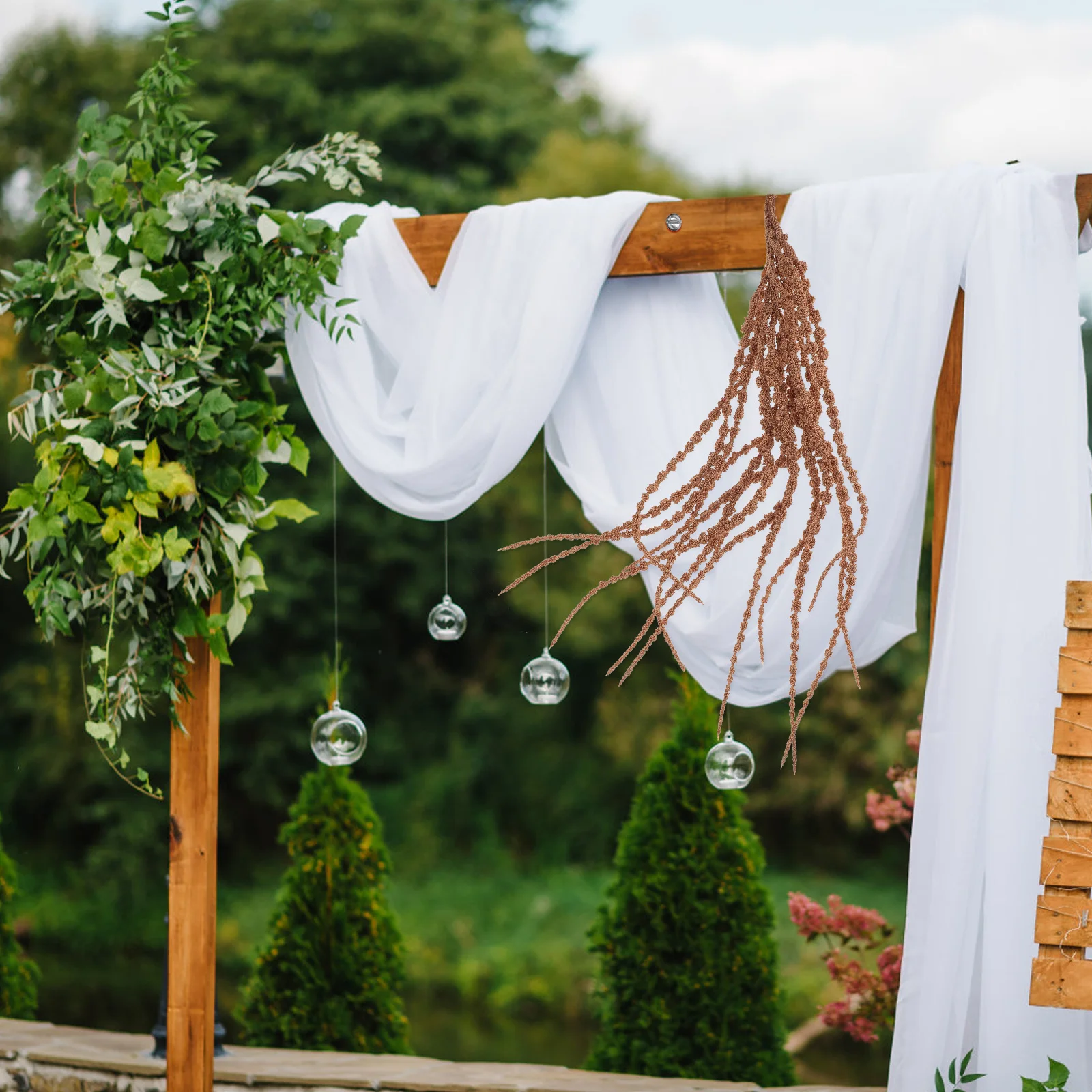 

1pcs Artificial Hanging Plant Fake String Of Pearls Branch For Home Wedding Party Decor Wall Decoration Scene Layout Prop