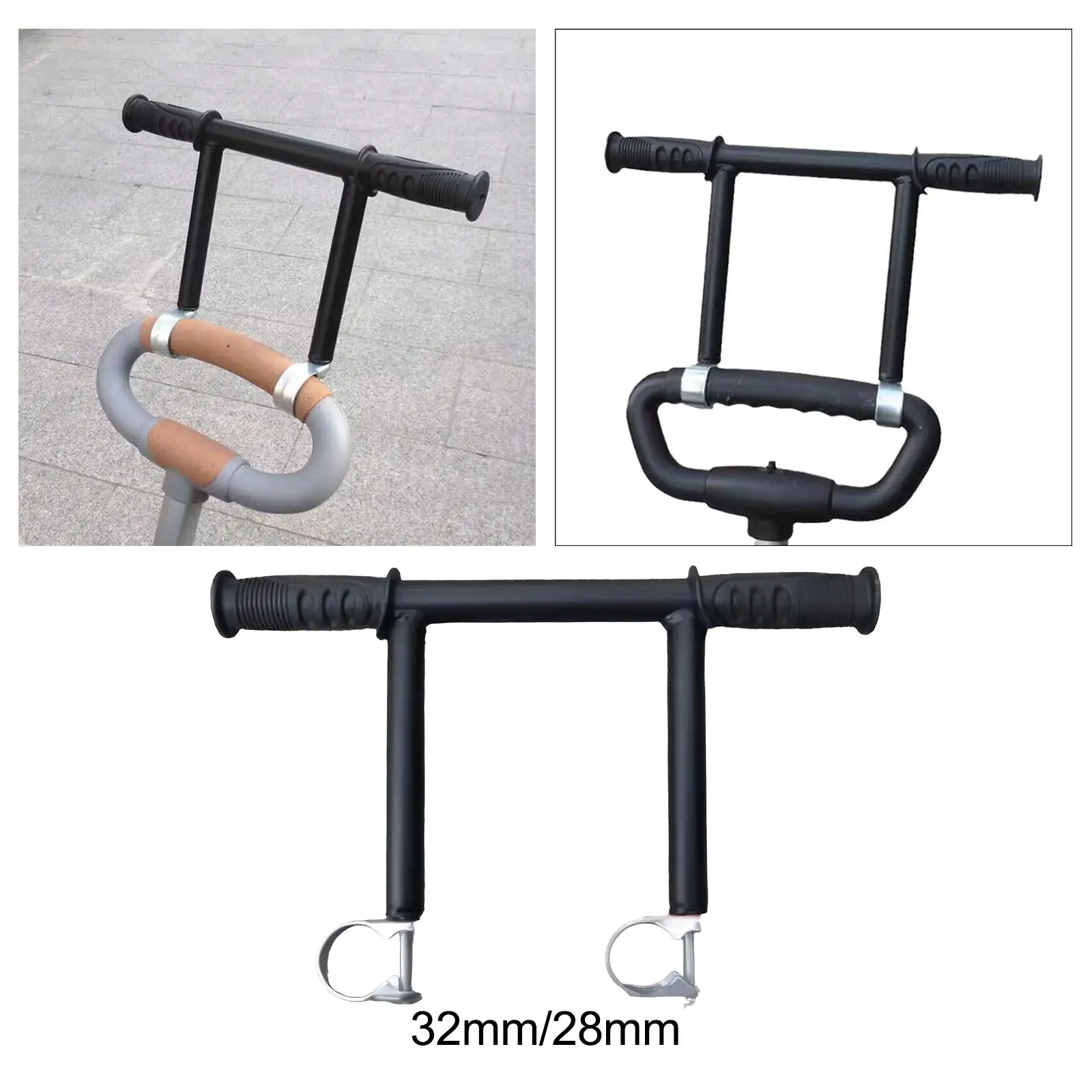 Handlebar extender, metal stroller handle extender, universal stroller extension