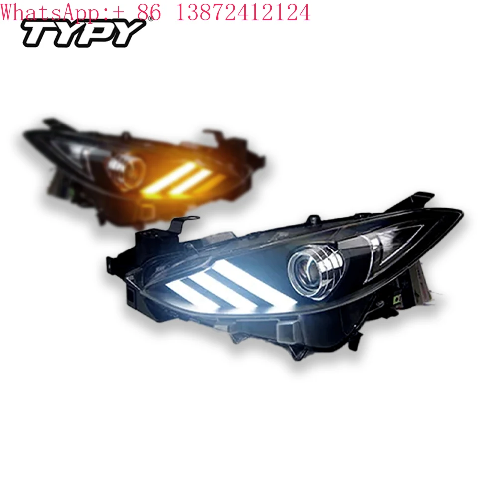 

TYPY Car Lights for Mazda 3 Axela 2014-2016 Headlight LED Projetor Head Lamp Daytime Running Light Automotive Accessories