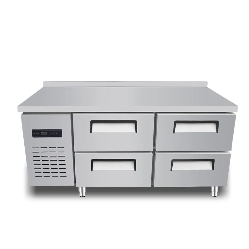 

Four-pump refrigerator, fresh-keeping frozen workbench, direct cooling, air cooling, frost-free, drawer-type snacks