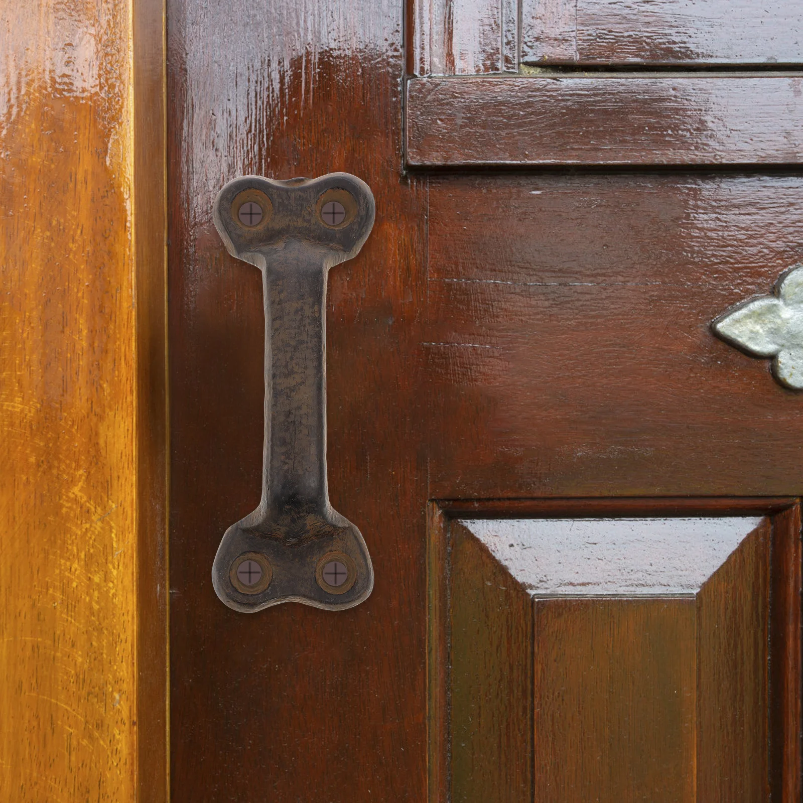 

2Pcs Cast Iron Pull Handles Vintage Style Door Knobs for Cabinets Wardrobes Drawers Barn Door Home Renovation Cast Iron Handles