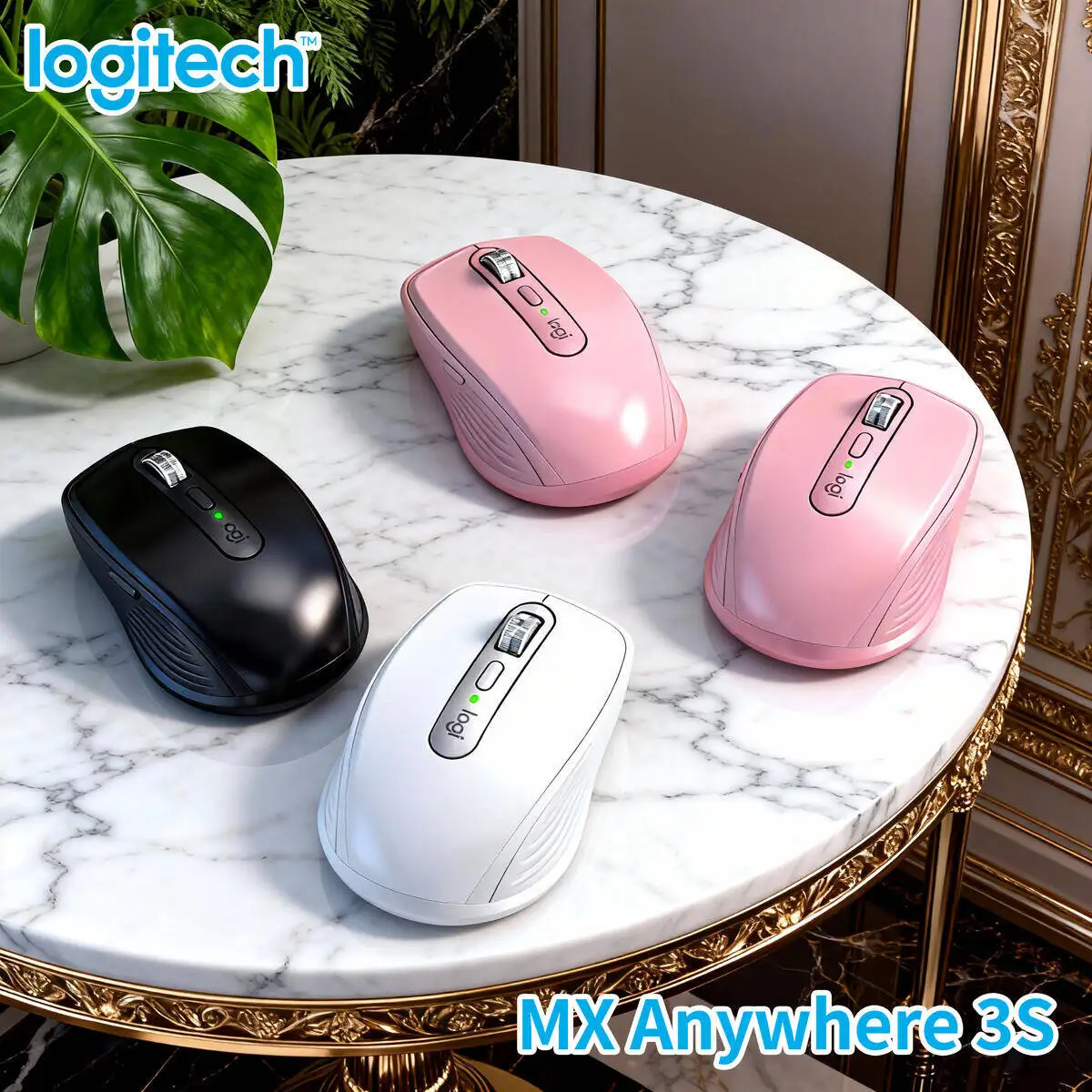 

Logitech MX Anywhere 3S Compact Wireless Mouse for Programmers Long Hours Comfort