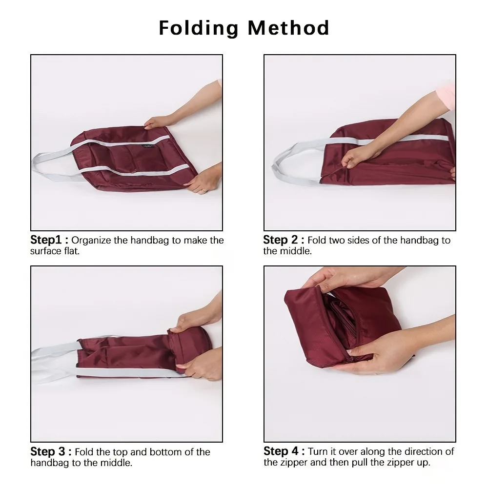 Opvouwbare handbagage reistassen Opbergtas met grote capaciteit Lichtgewicht multifunctionele vliegtuigplunjezak Handtas Nylon weekendbakken