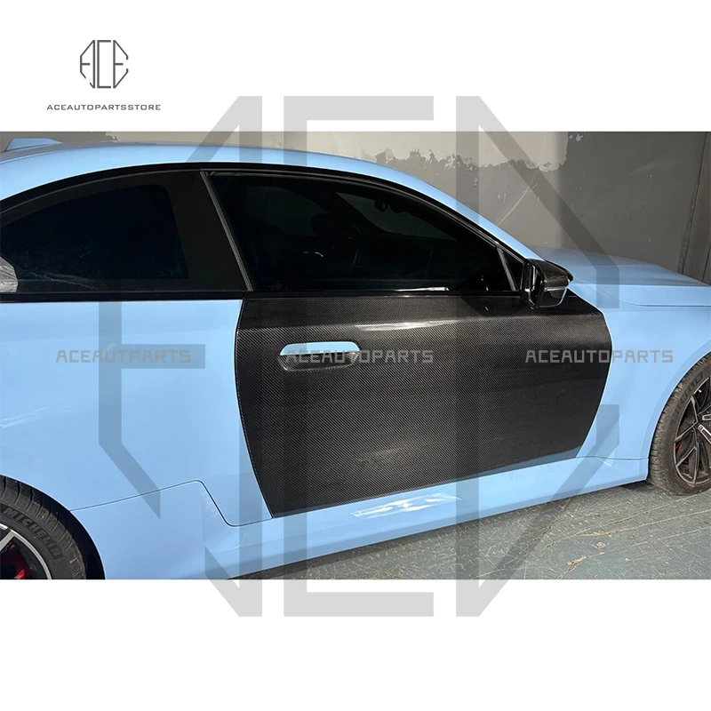 لوحة باب من ألياف الكربون الجافة لسيارات BMW M2 G87 ملحقات باب السيارة من ألياف الكربون الكاملة