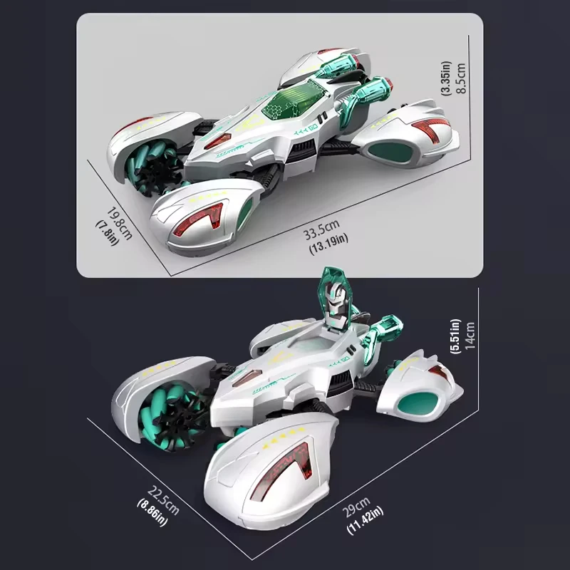 2.4G Stunt Rc Car 4WD Trasformando Robot Controllo Remoto Marciapiede Auto Da Corsa Gesto Rilevamento Elettrico Giocattoli Esterni Veicolo Da Deriva