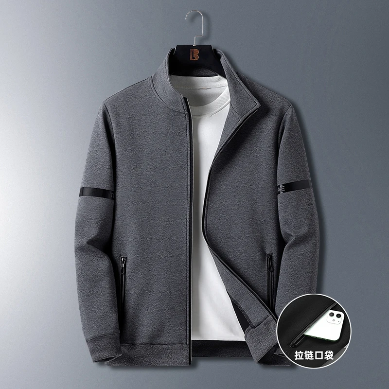2026 Autumn New Style Men's Fashion Simple Loose Cardigan Jacket Top
