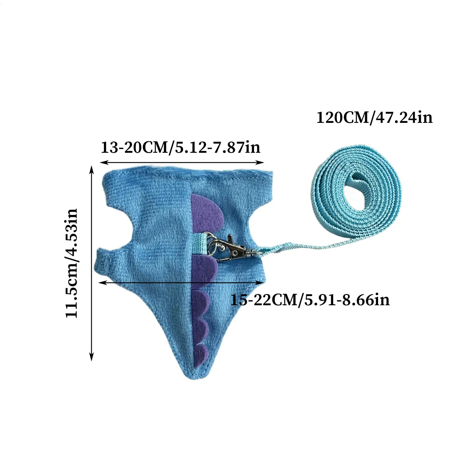 الأرنب تسخير الأرنب الصغير المشي الملابس تسخير المقاود لطيف لينة النمس الاشياء اكسسوارات للقطط شينشيلا يوميا #6