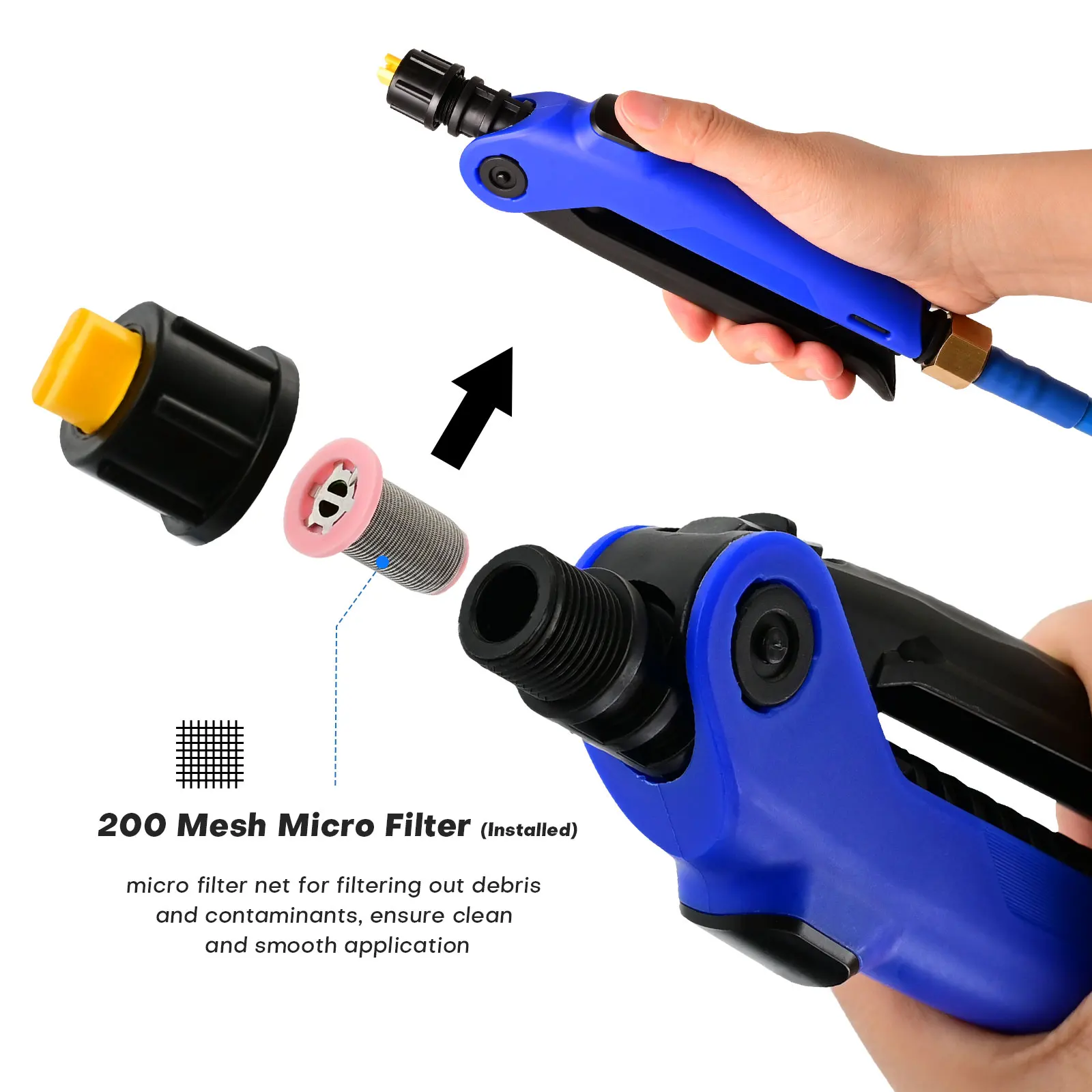 FOSHIO Car Wash Power Battery Water Sprayer with Plastic Nozzle Portable Backpack Pump Sprayer Window Clean Sprinkling Tools