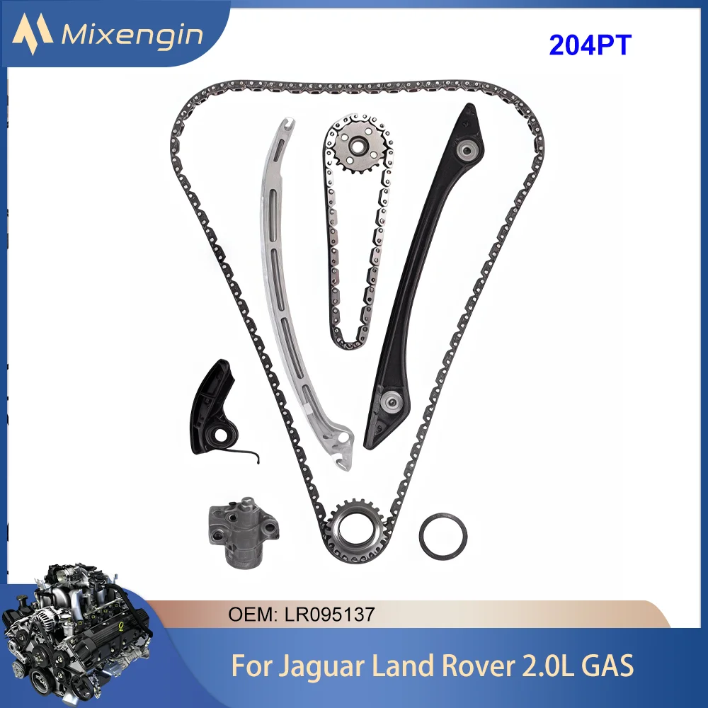

Engine Parts Timing Chain Kit Fit 2.0L L4 Gas 204PT GTDI For Jaguar XE XF XJ land Rover Discovery Sport 2.0 LR095137 2012-2019