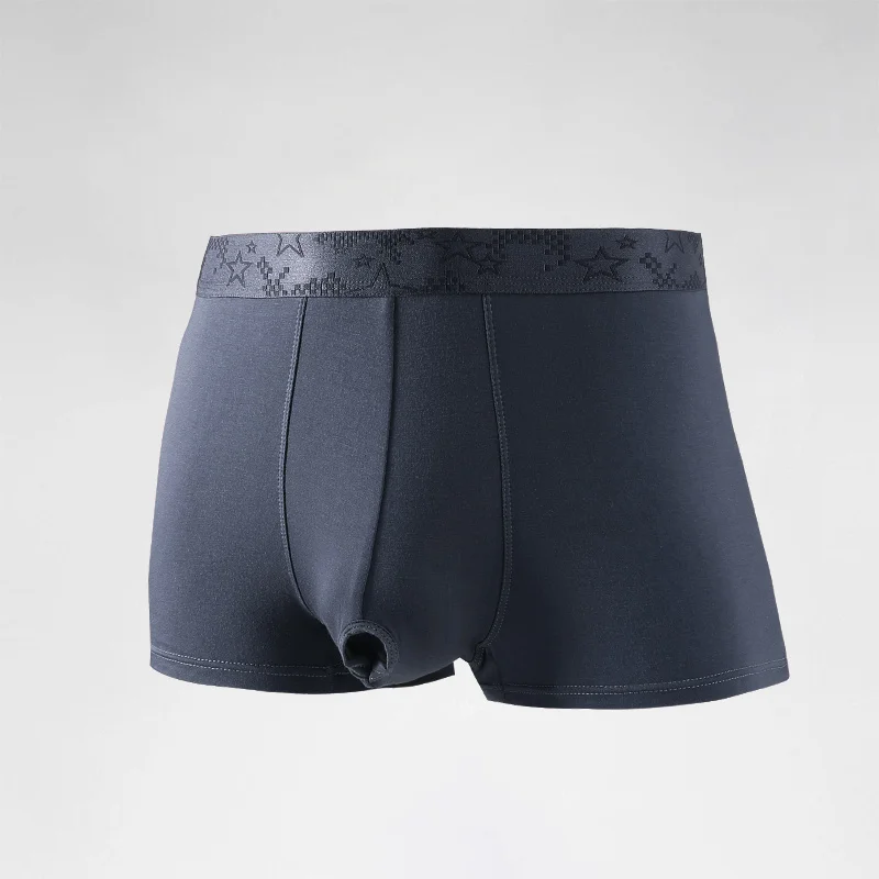 

3-Pack of Leather Separation Underwear for Men, Bullet Separation Resistance, Boxer Briefs, Shorts, Scrotum Support, Comfortable