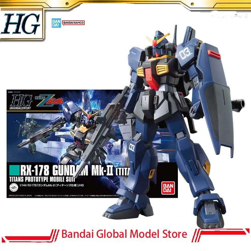 バンダイ-ガンプラ-正規品モデルキット-hg-1-144-w-rx-178-mk-ii-タイタンズ-アクションフィギュア組み立てモデルコレクションモデルクリスマスギフト
