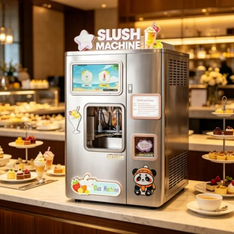 28L/h High Capacity Soft Serve Ice Cream Maker Machine Commercial Frozen Yogurt Equipment for Ice Cream Shop Store