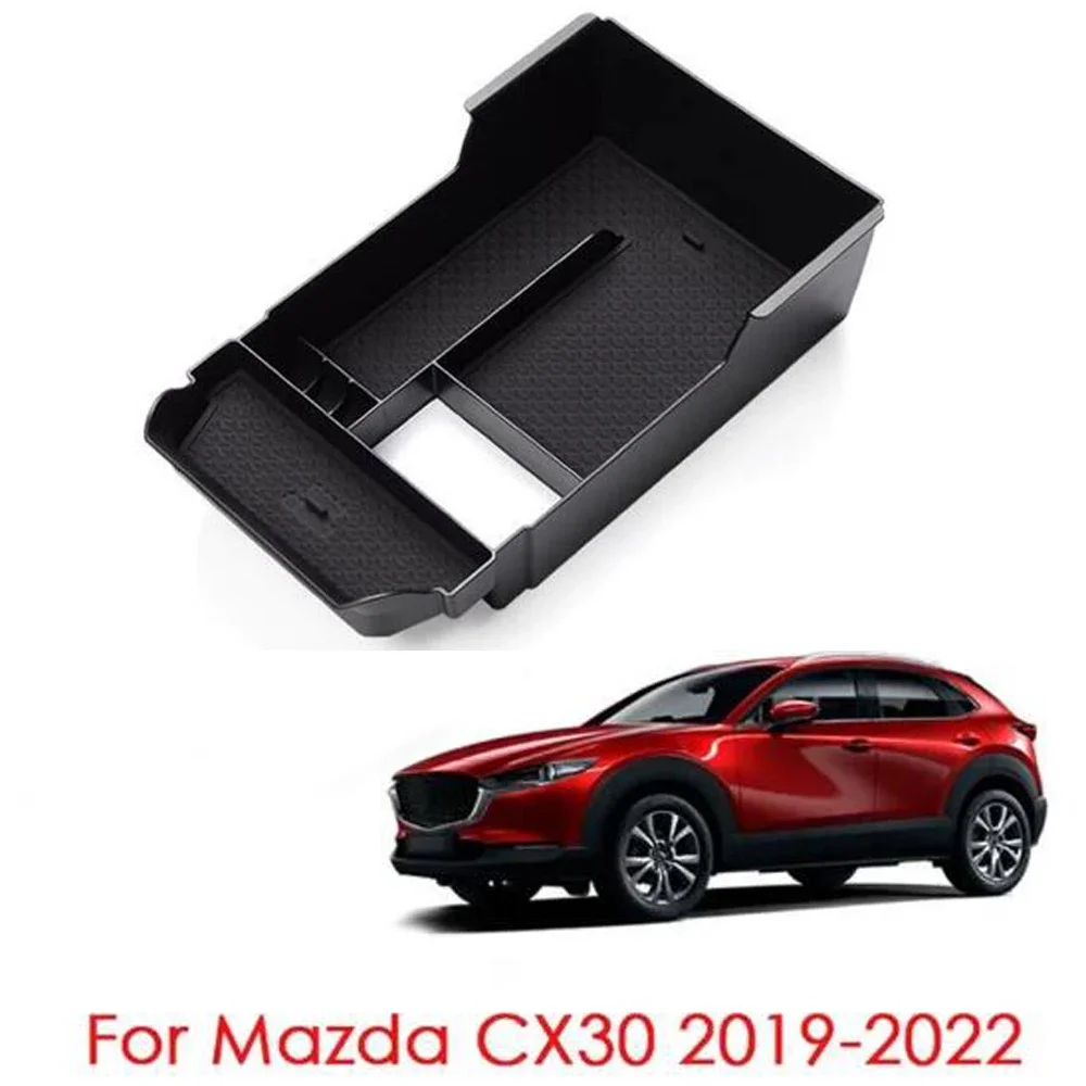 Dla Mazda CX-30 CX30 2020 2021 Akcesoria samochodowe Środkowy schowek Podłokietnik Podłokietnik Uchwyt na rękawiczki Płyta Pojemnik samochodowy Organizuj