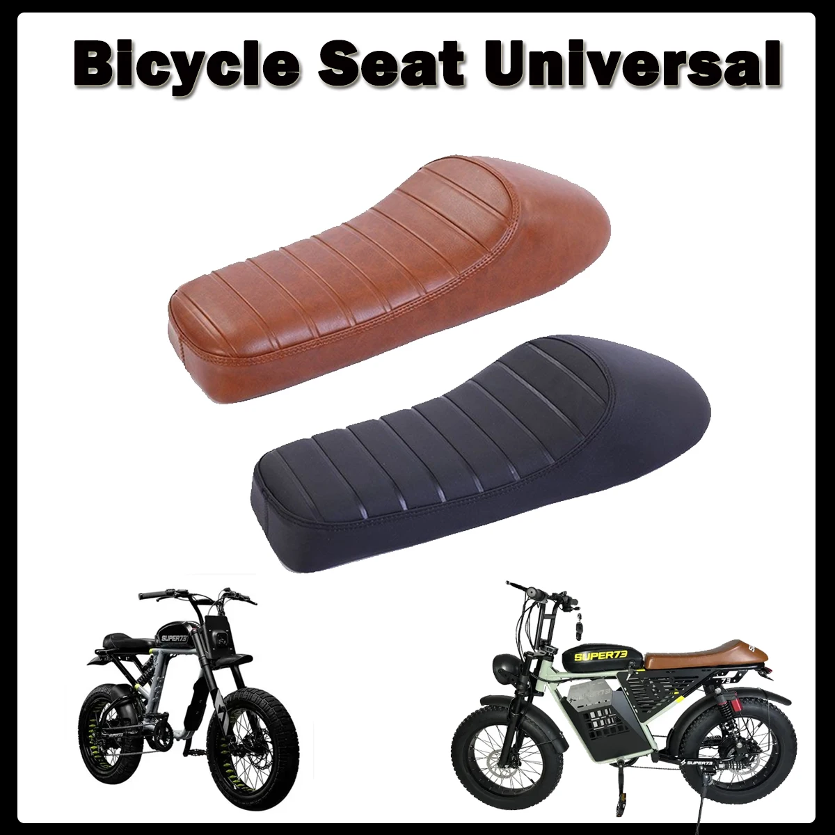 

Motorcycle seat cushion bicycle saddle seat integrated seat FIT FOR Super73 super S1/S2/Y1/RX/ZX SQI Juiced Bikes