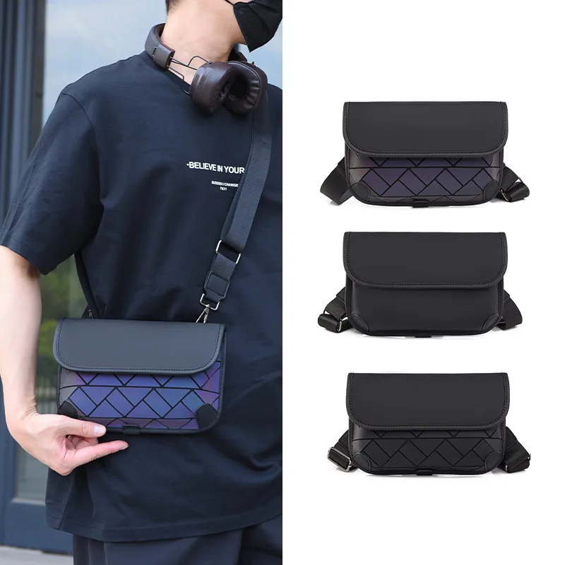 

​​Men's Oversized Quilted Crossbody Bag Premium Pebbled Leather Multi Pocket Commuter Essential Gym to Office Transition​​