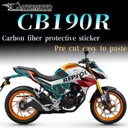 For Honda CB190R  motorcycle carbon fiber protective sticker decoration modification scratch proof