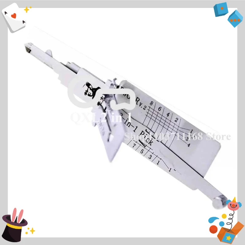 1個入り ガンツア 2 IN 1 HYN11 K5 HYN7R NYN14R/HY15 HY20 HY30 HY16 DW04Rv.2 車の鍵開けツール ピックロックオープニングツール