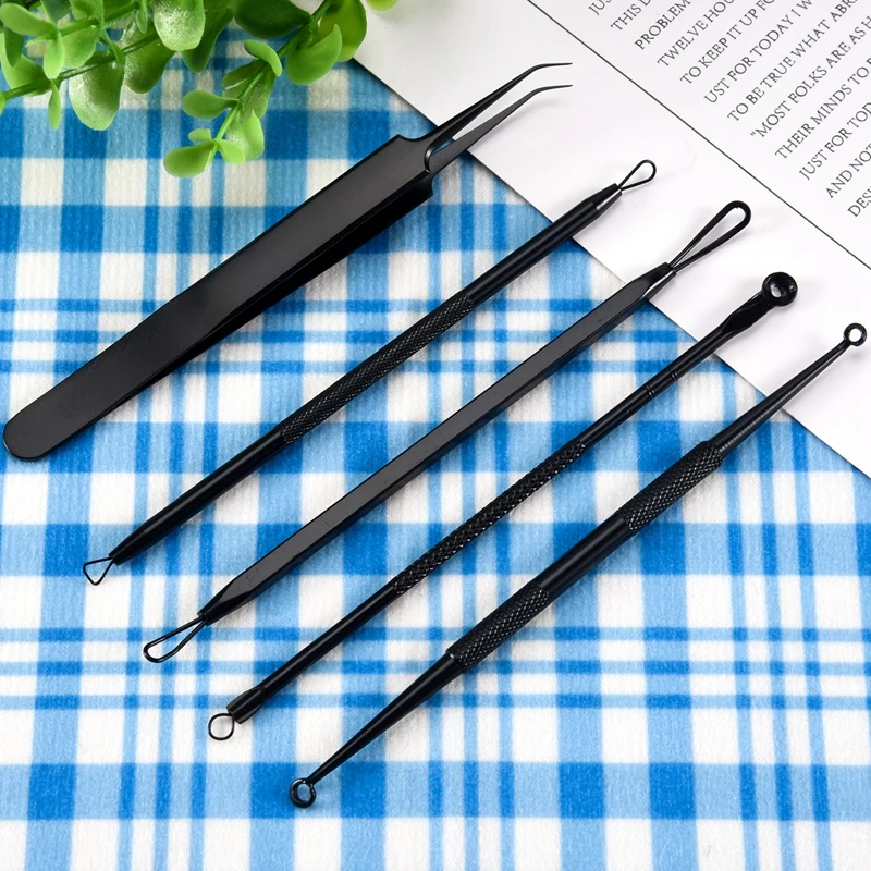 Kit d'outils pour enlever les points noirs, 11 pièces, outil d'extraction de boutons, Kit d'acné pour points noirs