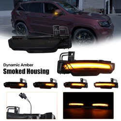 For Jeep Grand Cherokee WK2 2011-2018 2019 LED Dynamic Turn Signal Side Mirror Light Rear Mirror Blinker Lamp