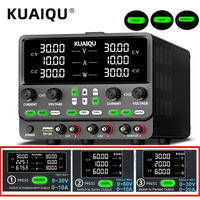 KUAIQU Upgrade Dual Output Bench Power Supply, Series Parallel Independent Functions,OCP OVP OUTPUT Switch,30V 10A, 60V 5A,120V