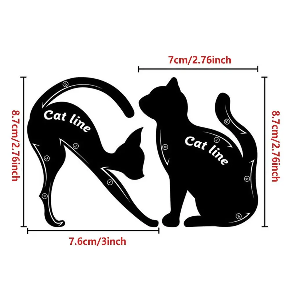 아이 라이너 스텐실 모델 고양이 아이 라인 템플릿 셰이퍼 메이크업 뷰티 도구, 메이크업 글리터 아이 라이너 눈 화장품 도구, 1 쌍