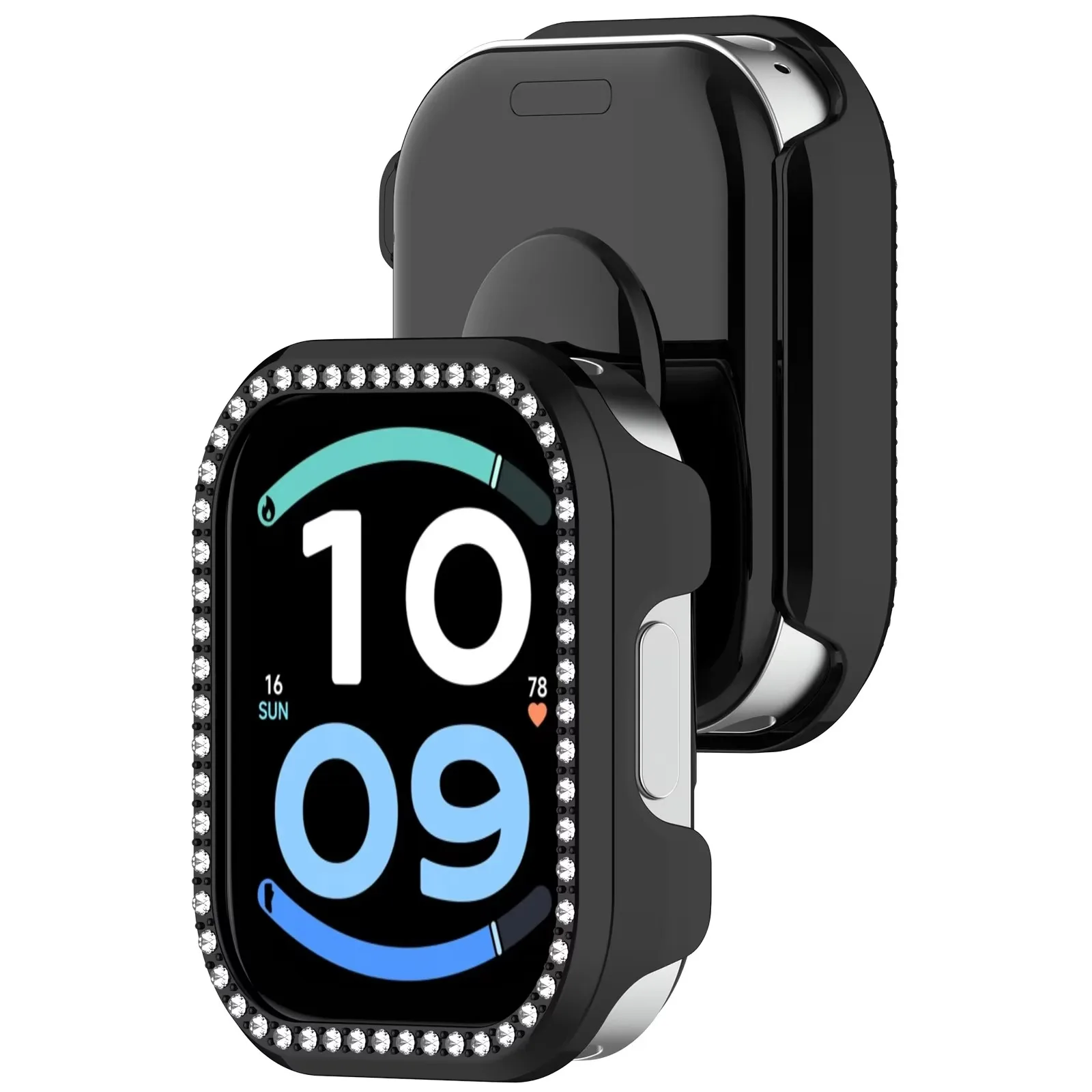 For Redmi Watch 6 Active Protective Cover Diamond Crystal Hollow Bumper Watch Case for Redmi Smart Watches Accessories