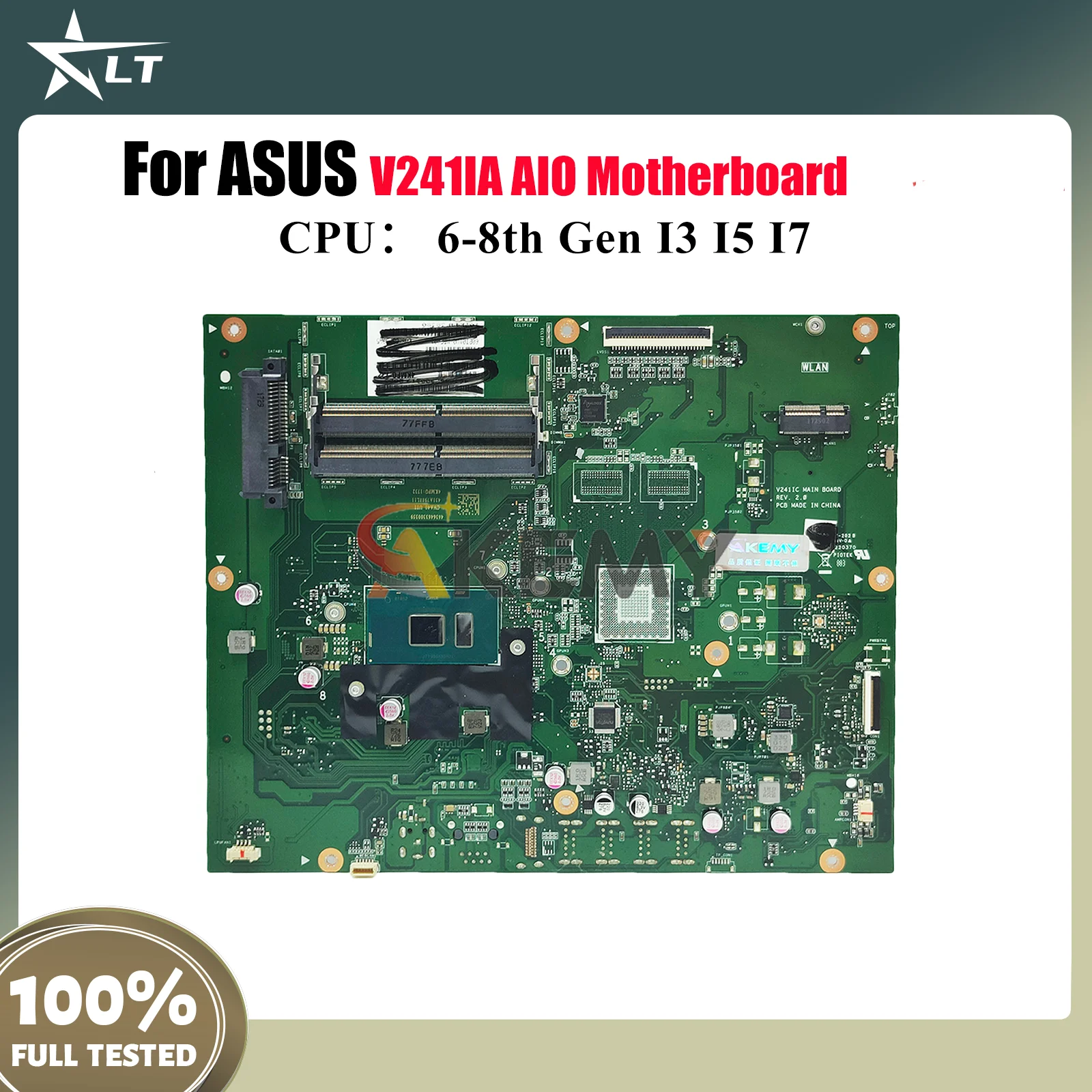 

V241IA Motherboard For ASUS Vivo AiO V241ICR V241I V241IC V241IA Mainboard With I3 I5 I7 CPU 100% tests OK fast shipping stk