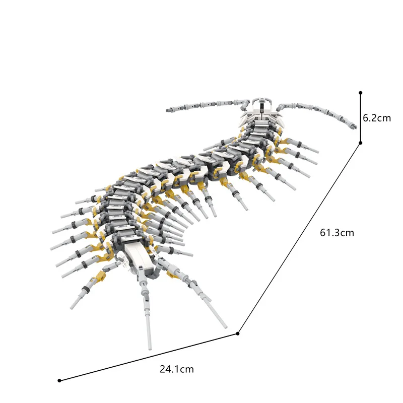 Robot Animal Brick Moc Mecha Centipede Building Blocks Set High-Tech Style Insect Game Toy Children Birthday Christmas Gift