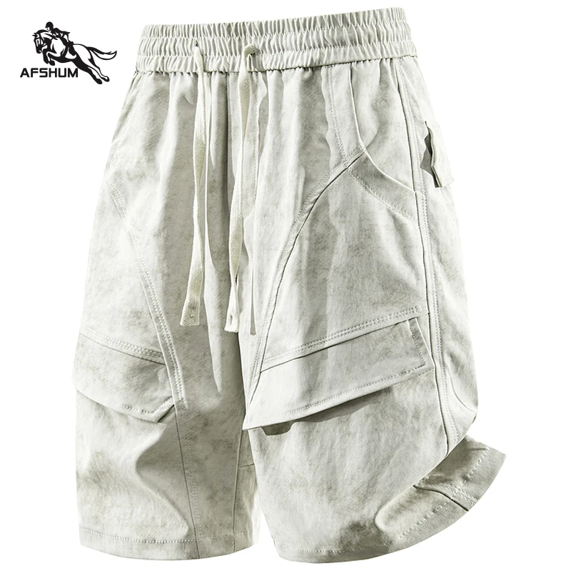 Men's Shorts in Sizes M-4XL 5XL, Summer New Men's Shorts Sport Solid Color Casual Pants Five-Point Fitness Sport Pant F06