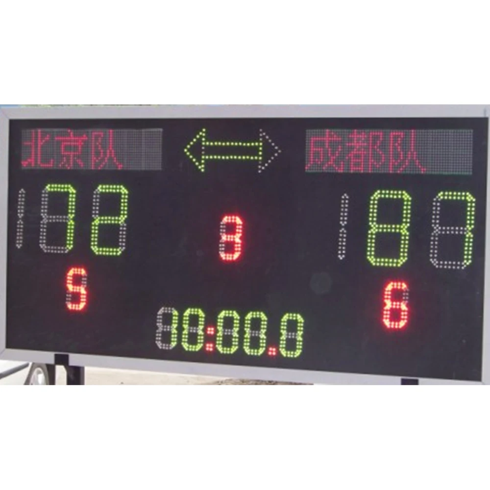 Sports Equipment Electronic Led Football Basketball Red LED Digital Scoreboard